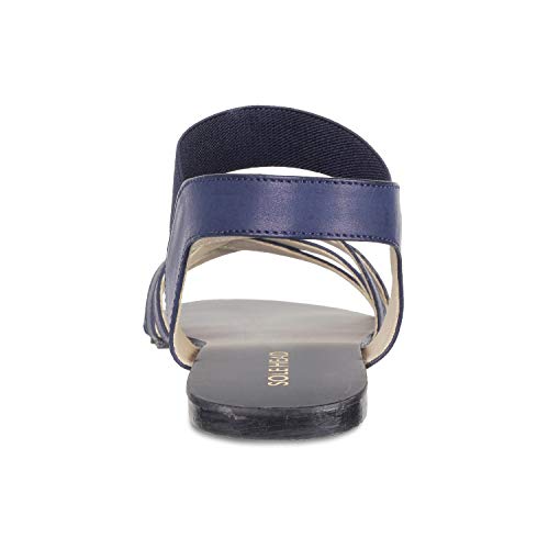 Image of SOLE HEAD Blue Flat Women Sandal