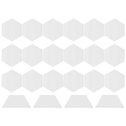 Kqcibz 22Pcs Surfboard Traction Deck Pad Surf Board Non-Slip Grip Pad Foot Mat Surfing Parts Accessories for Windsurfing Board Boat, white