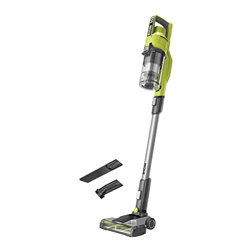 RYOBI 18 V ONE+ Akku-Bodenhandsauger RSV18-0 (30 AirWatt Saugleistung, 820 l/min Luftstrom, 24 cm breite Bodendüse, ohne Akku und Ladegerät), Grün