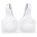 Glamorise Full Figure Plus Size MagicLift Cotton Support Bra Wirefree #1001 White