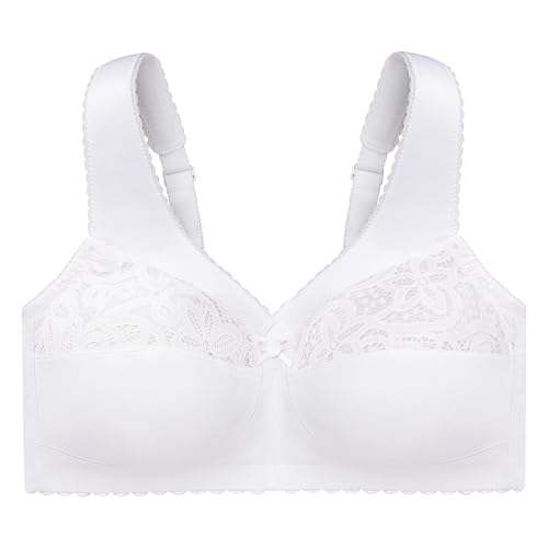 Glamorise Women's Plus Size MagicLift Cotton Support Bra Wirefree #10014