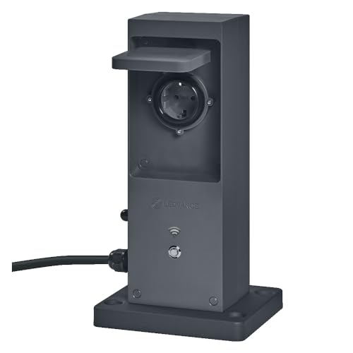 LEDVANCE SMART+ WiFi Outdoor Terminal EU mit integriertem Repeater & 2 Steckdosen, weiß, 230V, erweitert die WLAN-Zone im Freien, Kopplung von drahtlosen Geräten, App-steuerbar, 3 Jahre Garantie, IP44