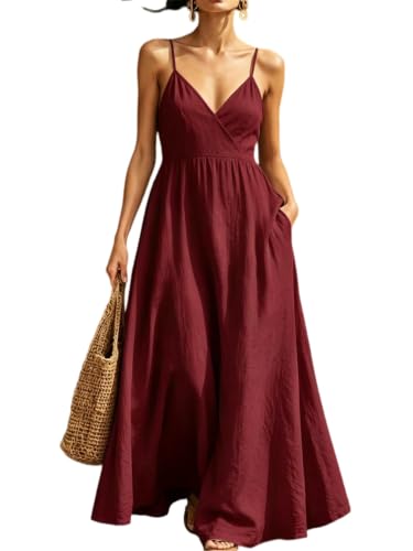 Robe d'été longue et fluide en coton pour flâneries et soirées plage
