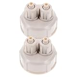 Uonlytech 2 Piezas Kit Tapas Rápidas para Acuario Accesorio Plástico Resistente para Generador DIY Compatible con Botellas Estándar para Plantas Acuáticas y Peceras