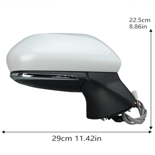 Rétroviseur Camry blanc de qualité supérieure angle mort 7 broches - 4