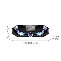 Générique Windschutzscheiben-Augen, dynamisch, solarbetrieben, wasserdicht, kabellos, LED-Augen für Auto, mit Erkennung und Steuerung | für Wohnmobil, Motorrad, Wohnwagen, SUV, Hinterhaus, Party – Ansicht 6
