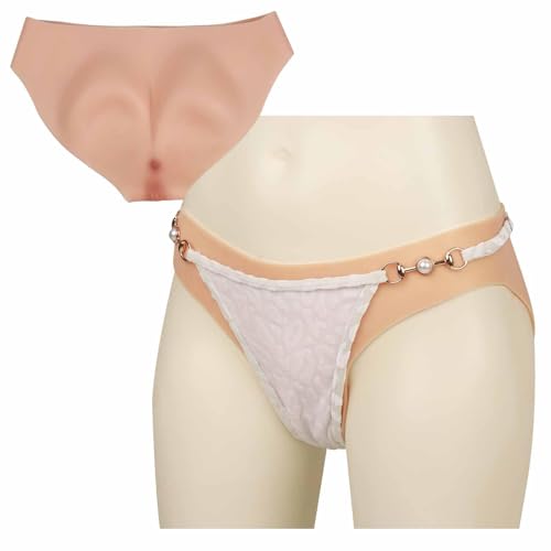 Braguitas de silicona vagina falsa travesti transgénero short pussy butt control trasero FSYH