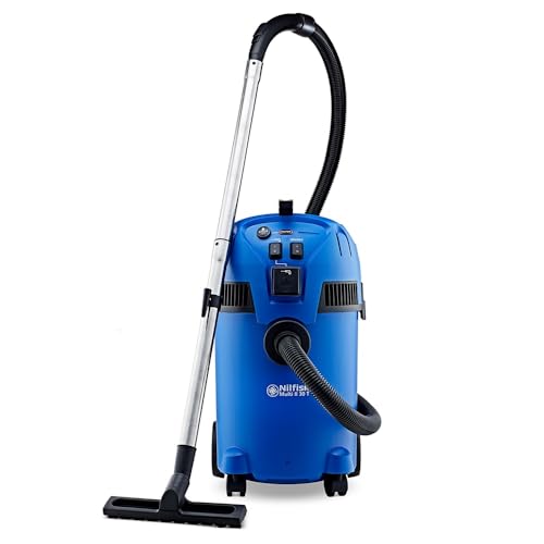 Nilfisk Multi II 30L T Aspirador de Agua y Polvo Potente - Aspiradora de Bricolaje para Sólidos y...