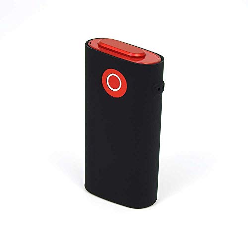 glo mini グロー ミニ ケース ブラック カバー 電子タバコ 専用 耐衝撃 耐熱 薄型 頑丈 シンプル コンパクト 軽量 ソフト シリコン【Provare】 (glo mini, ブラック)