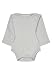 Sterntaler Baby Body Rippjersey - Unisex Baby - Langarm Geripptes Jersey aus Baumwoll-Polyester-Elasthan - im Schritt geknöpft - Silber, Größe 62