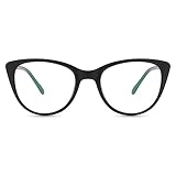 TECH-LINE-DIRECT FASHION ACCESSORIES Women Spectacle frame Cat Eye Glasses clear lens Optical Eyeglasses New Eyewear (Black Frame + Clear Lens) - Image 4