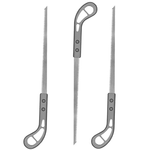 Sierra para trabajar la madera | 3 sierras de podar para podar árboles | Hoja de sierra de pértiga para camping, jardinería, caza, corte de madera, carpintería