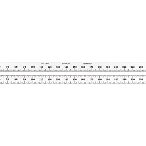 Regla de acero Starrett C330-300 antirreflejos milimétrica flexible 300mm