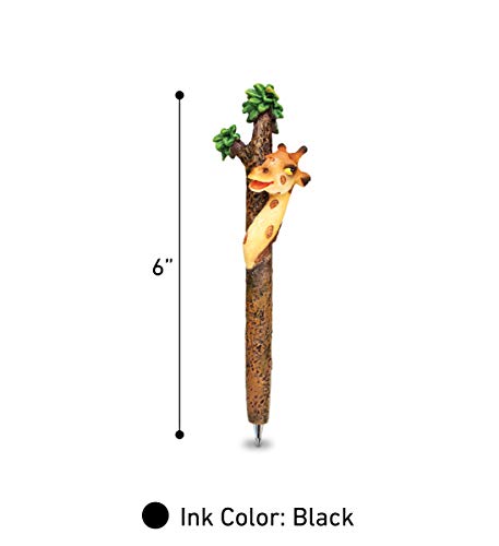 Puzzled Cute Giraffe Planet Pens Resin Ballpoint Writing Pen - Zoo Animals/Animals Collection - 6 Inch - Affordable Gift For Kids And Adults - Item #3692 #TOP1