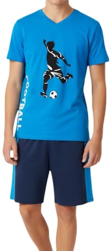 In One Clothing - Jungen Schlafanzug kurz, weicher Single-Jersey aus 100%...