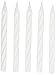White Spiral Birthday Candles - 24 Count, 2.5'' - Festive Celebration Cake Toppers, Vibrant Party Decorations, Fun and Safe for All Ages