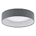 Produktbild EGLO LED Deckenlampe Palomaro, Deckenleuchte Stoff, Wohnzimmerlampe aus Textil, Kunststoff, Farbe: Anthrazit, Weiß, Ø: 32 cm