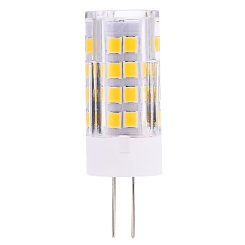 HHF Home Lighting, 10-Pack, Led G4 Pin Lamp AC/DC12V 5W 51LED-2835SMD Ceramic Small Corn Lamp Light Source(Warm White)
