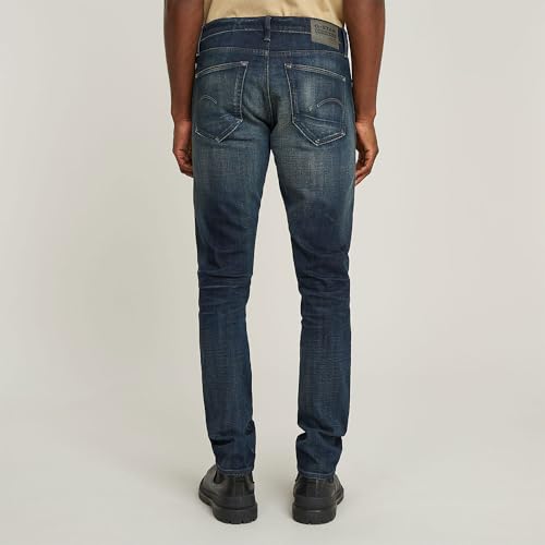 G-STAR Herren 3301 Slim Jeans, Blau (Antique Foundry Repaired 51001-D594-H102), 30W / 34L – Ansicht 2