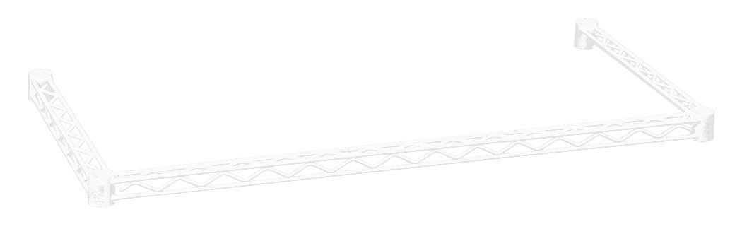 Amazon｜ホームエレクター 三方クロスバー ホワイト D350mm×W600mm