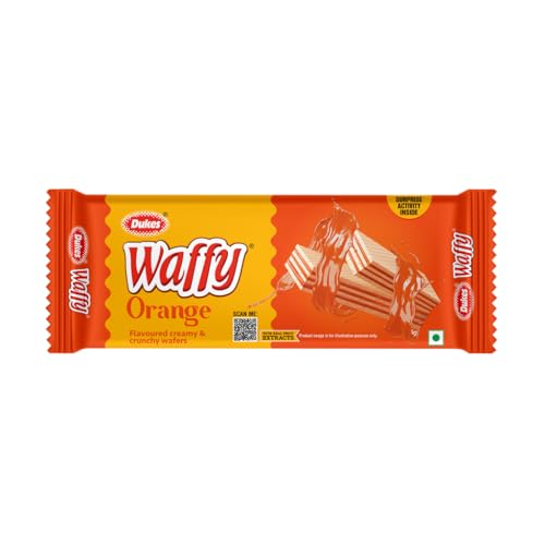 Image of Dukes Waffy - Orange flavoured creamy & crunchy Wafers (60 /55 grams)