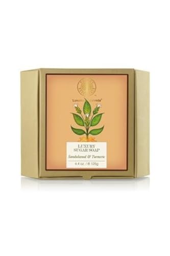 Forest Essentials Luxury Sugar Soap Sandalwood & Turmeric - 125g