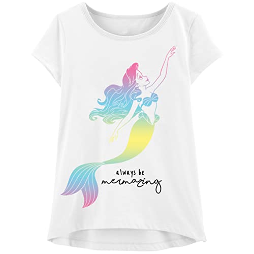 Image of Disney Princess Girls T-Shirt (Sets) Jasmine Ariel Tiana Snow White Belle Rapunzel Cinderella Mulan Aurora Moana Clothes
