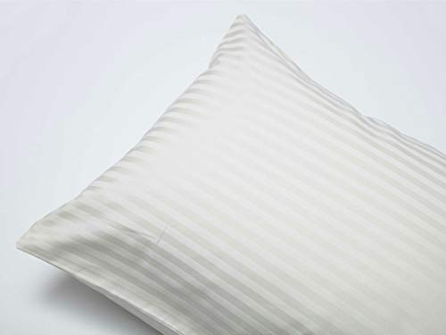 Travel Pillowcase Egyptian Cotton Set Of 2 Toddler Pillowcase With Zipper Closure 100% Egyptian Cotton Ivory Stripe (Toddler Travel 12X16 Zipper, Ivory Stripe) #TOP7