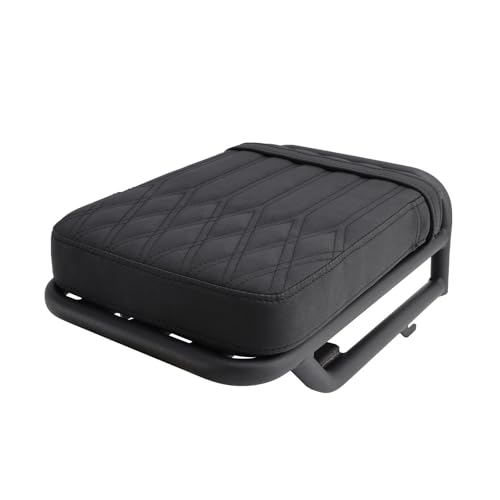 Cojín de asiento trasero para Honda CT125 Huntercub en cuero PU negro 4