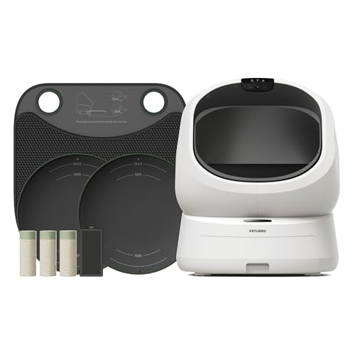 Image of PETLIBRO Automatic Litter Box with Accessories Kit, Large Open-Top Self Cleaning Litter Box with AI-Camera Waste Analysis, Multi-Cat Recognition, Usage Tracking and Auto Odor Control