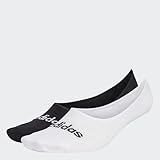 adidas Unisex adulto Thin Linear Ballerina Socks 2 Pairs, White/Black, 4.5-6