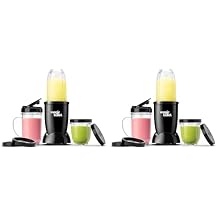 magic bullet Blender, Small, Black, 11 Piece Set Pack of 2