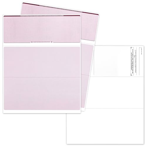 Papier à carreaux pour ordinateur EnDoc lot de 50 feuilles bordeaux diamant pour Quickbooks