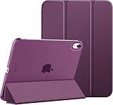 tech air ipad mini case Gran protección: esta funda para iPad Air de 11 pulgadas M2 con piel sintética frontal y policarbonato duro trasero proporciona protección contra arañazos, golpes, caídas e impactos. Es conveniente para ver el icono de Apple con la parte trasera translúcida esmerilada