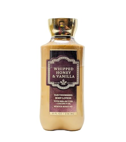 Bath and Body Daily Nourishing Body Lotion with Shea Butter (8 FL OZ Whipped Honey & Vanilla)