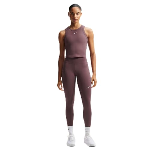 Nike Womens One High-Waisted 7/8 Leggings with Pockets Tattoo/White Small