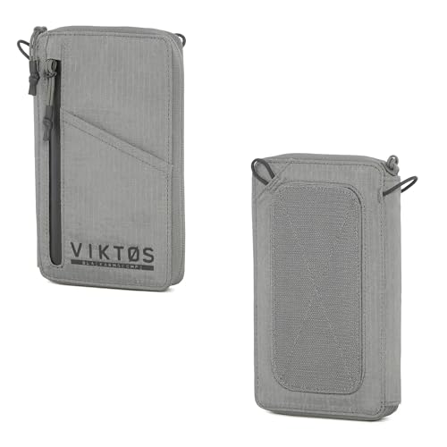 Image of VIKTOS Upscale Travel Wallet | Durable Weather-Resistant Compact Lightweight Tactical Everyday Carry Outdoor Storage Accessory Reinforced with a Carbon Fiber Chassis | 7.5 inch H x 4.5 inch W x 1 inch D, Greyman