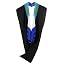 Peacock / Royal Blue / White