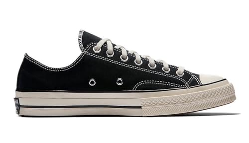 Converse Unisex Low-Top, Chuck 70s Black Black Egret, 9.5 US Men3