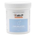 Mr.P Ingredients Gelatina in Polvere Solubile a Freddo 250g, 200 Bloom, Addensante Qualità Premium per, Gelatine Istantanee, Dessert, Mousse e Dolci Freddi, Gluten Free, NO OGM, Halal e Kosher