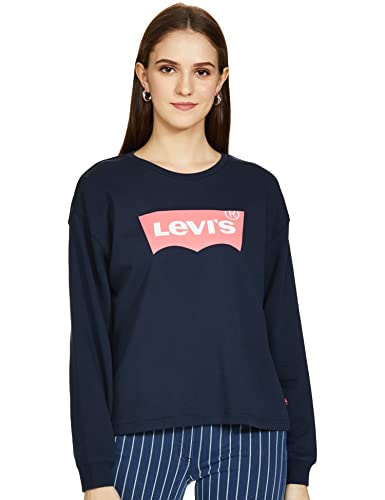 Image of Levi's Women's Cotton Regular Fit Styled Crew Neck Sweatshirt