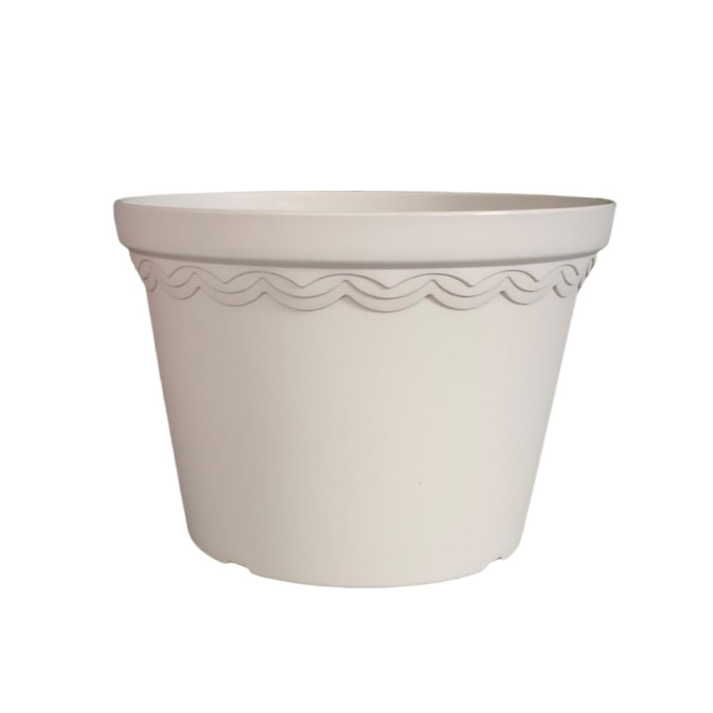 ADERFETBI Plant Pots Indoor Simple Imitation Porcelain Resin Planting Flower Pot Plastic Breathable Bottom Hole(A)
