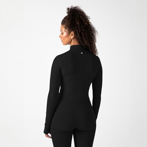 YITTY Active Women's Ultraluxe Full Zip Jacket, Athleisure, 4-Way-Stretch, Thumbholes2