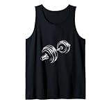 silhouette manubrio sollevatore fitness canotta