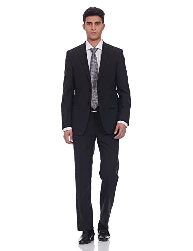 Image of Raymond Cotton Blend Men's Full Sleeve Contemporary FIT Dark Brown Formal Suit