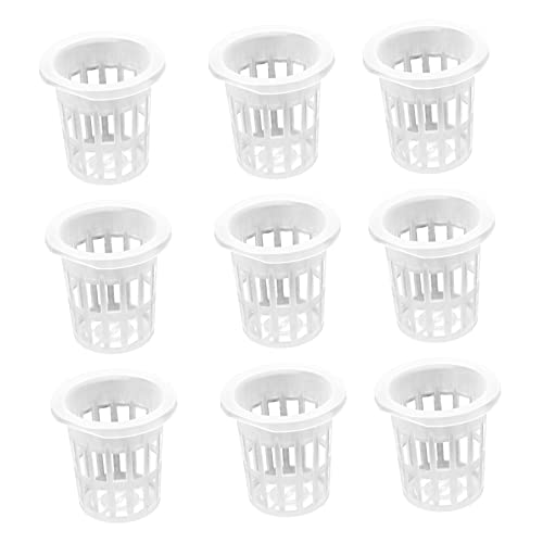 CAXUSD Cestini Idroponici 50 Pezzi Cestini Per Piantagione Per Per Coltivazione Di Ortaggi Senza Suolo Tazze A Rete Scanalate
