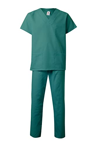 Velilla 800; Conjunto pijama sanitario; color Verde; talla XS