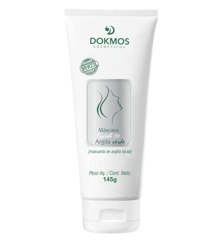 Máscara Facial De Argila Verde 145g Dokmos