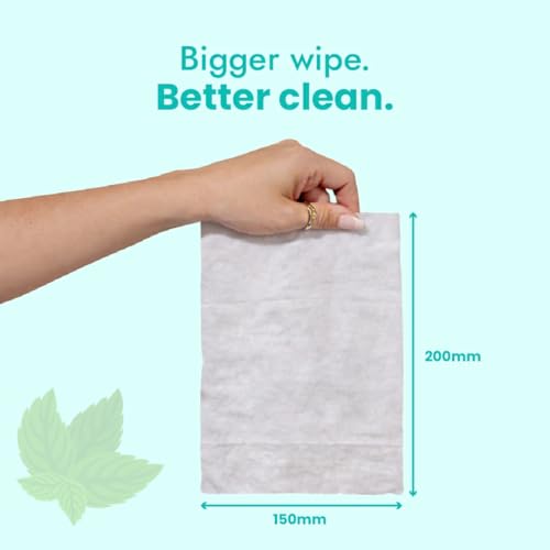 Image of Claret Refreshing Wet Wipes With Aloe Vera & Mint For Face & Body | 25 Pulls | 100% Ultra Purified Water | pH Balanced & Alcohol-Free (Pack of 6)