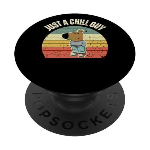 Vintage Dog Fantastica dichiarazione su Internet Chill Guy Meme PopSockets PopGrip Adesivo